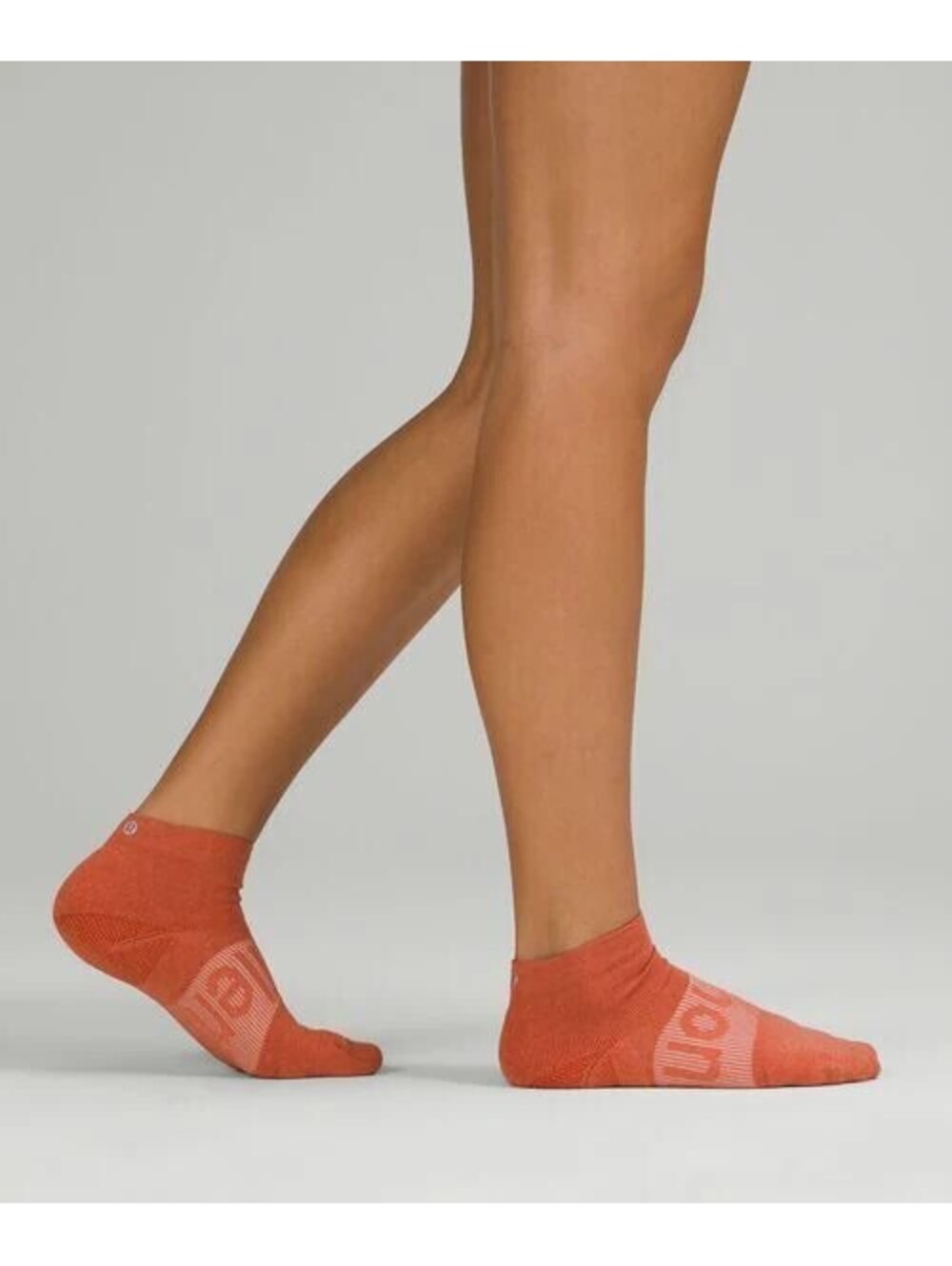 Lululemon Power Stride Tab Socks 3 Pack L 9-11 Orange/Blue/Canyon Orange NWT
